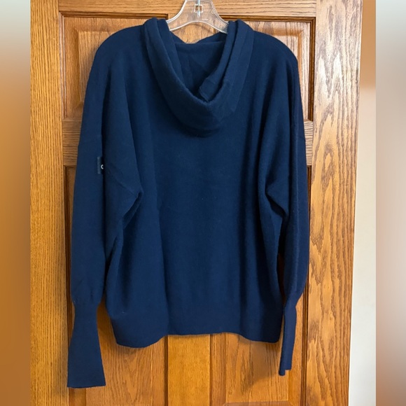 ALO Yoga Cashmere Deep Blue Hoodie - Picture 3 of 3